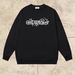 Off-White Men's Black Pullover Sweatshirt